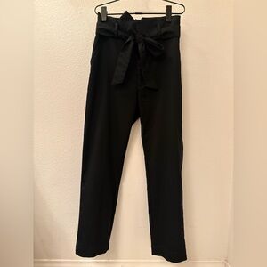 Abercrombie & Fitch Black Tie-Waist Pants